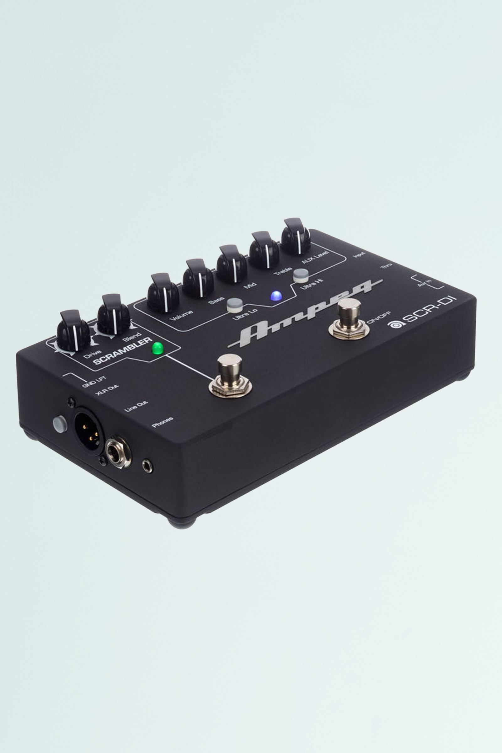 Used Ampeg SCR-DI Bass Preamp with Scrambler Overdrive Pedal